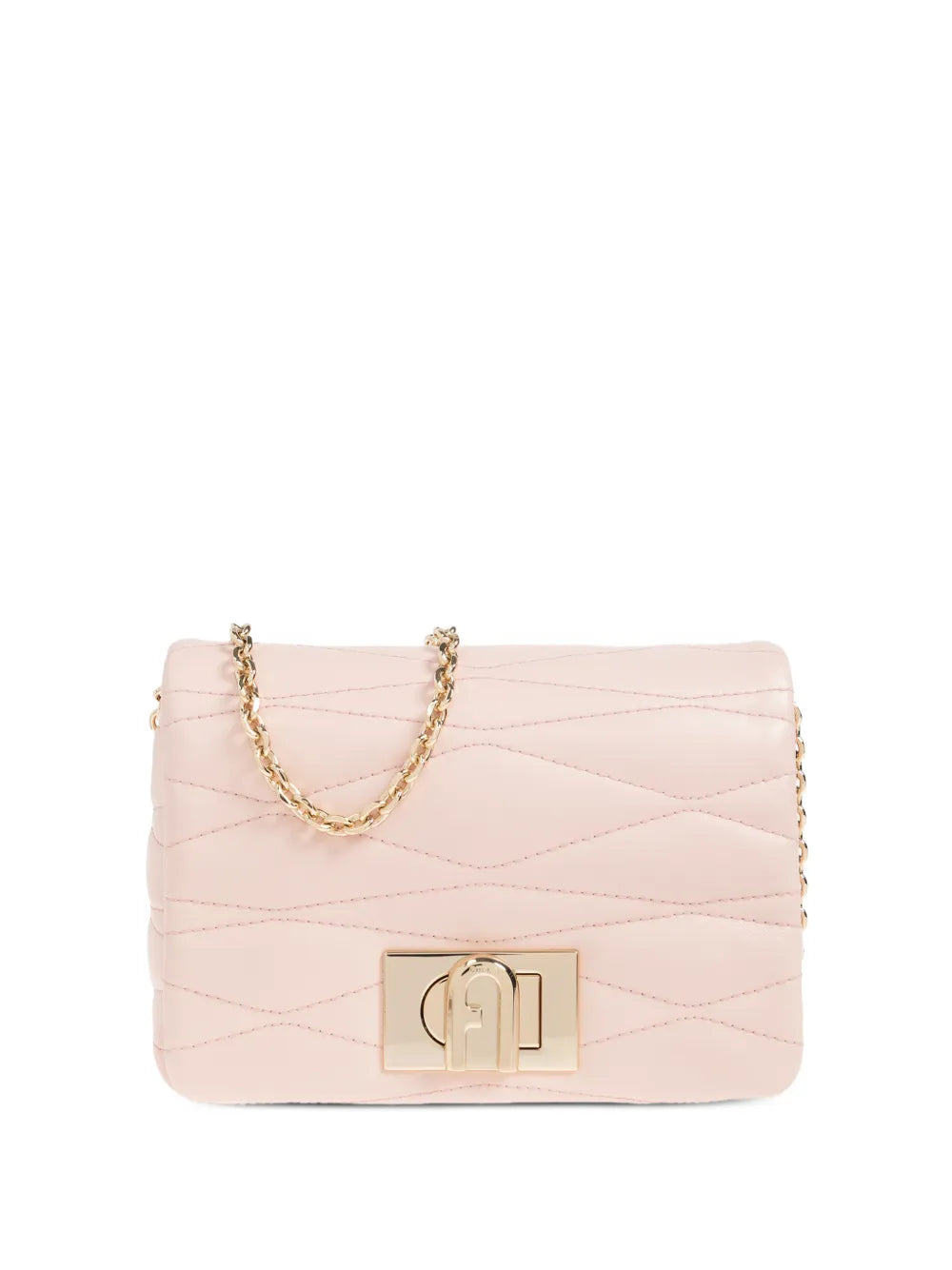 Furla Mini 1927 Quilted Chain Strap Cross Body Bag — Same as shown — Size One Size — Front View