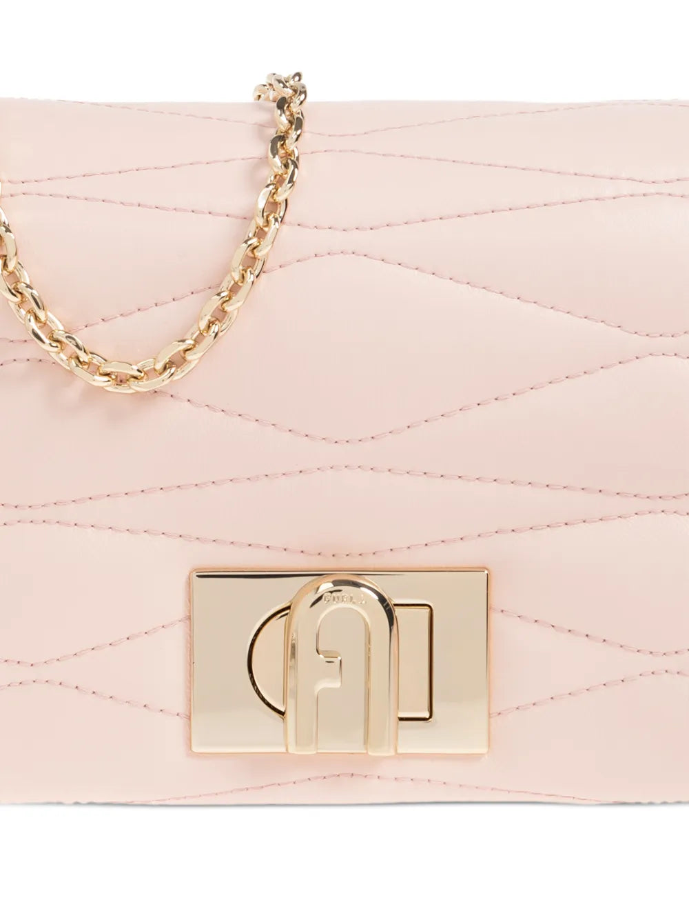 Furla Mini 1927 Quilted Chain Strap Cross Body Bag — Same as shown — Size One Size — Detail View