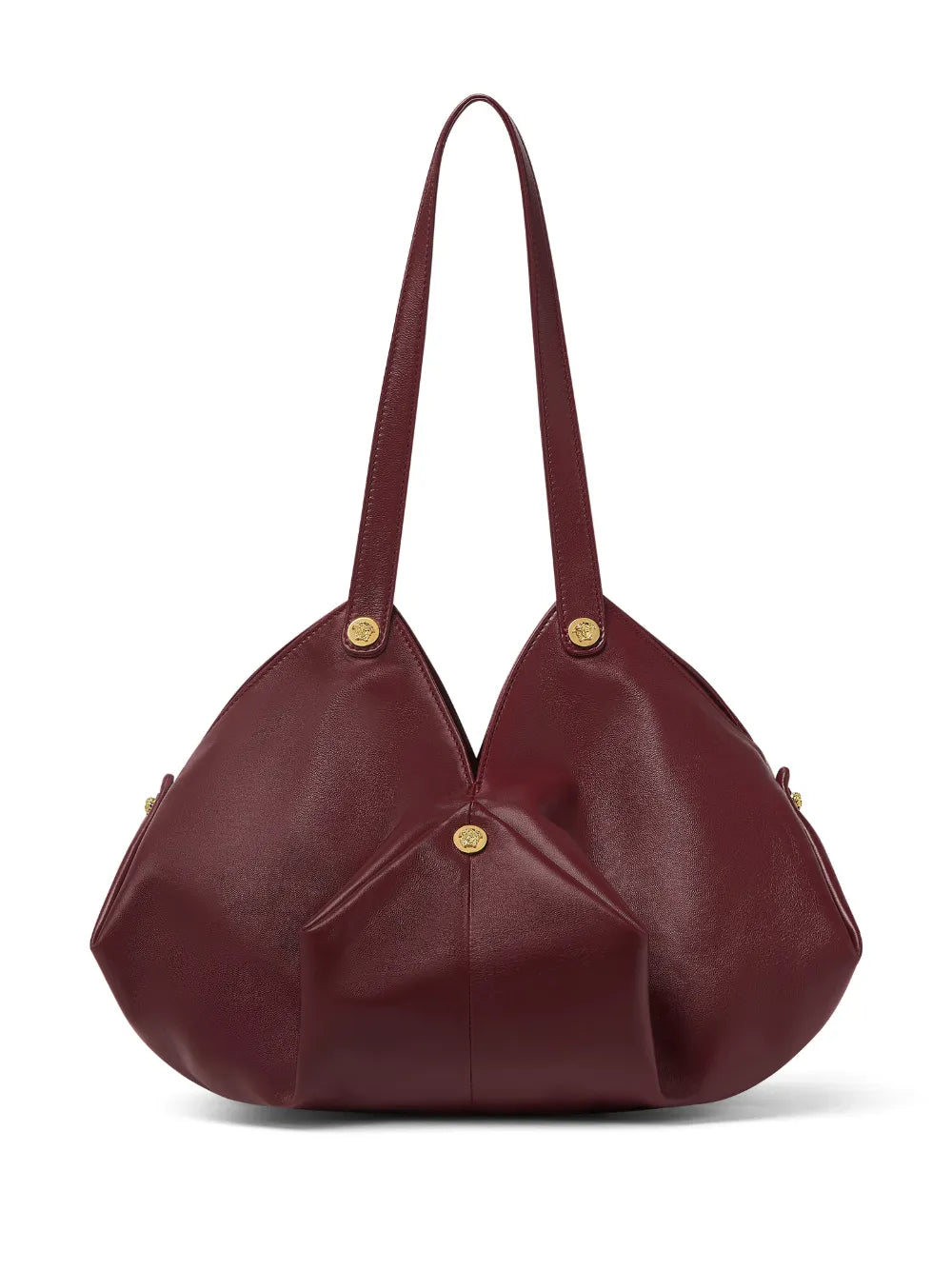 Versace Protea Leather Shoulder Bag — Same as shown — Size One Size — Front View