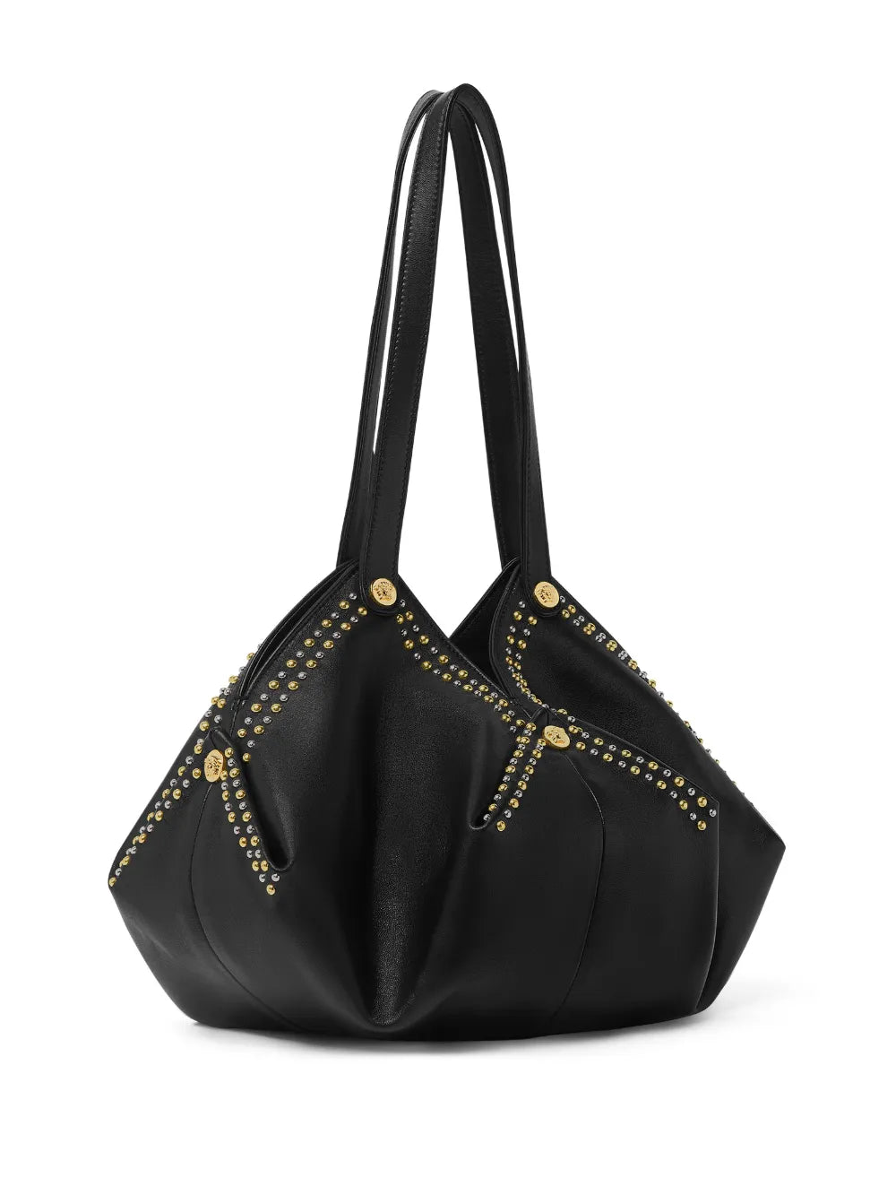 Versace Protea Leather Shoulder Bag — Same as shown — Size One Size — Back View
