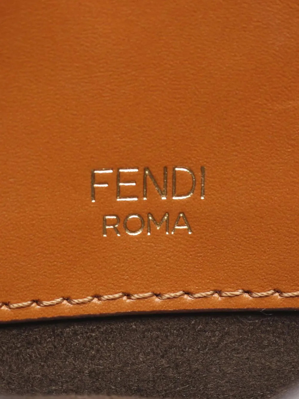 Fendi Pre Owned 2010 2025 Leather Flat Baguette Shoulder Bag — Same as shown — Size One Size — Detail View