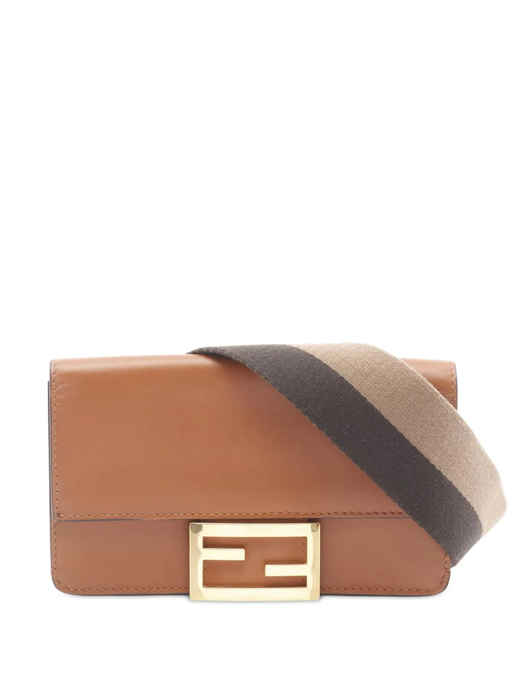 Fendi Pre Owned 2010 2025 Leather Flat Baguette Shoulder Bag — Same as shown — Size One Size — Front View