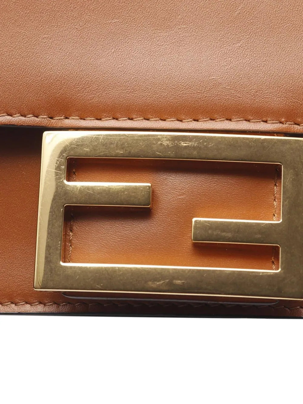 Fendi Pre Owned 2010 2025 Leather Flat Baguette Shoulder Bag — Same as shown — Size One Size — Side View