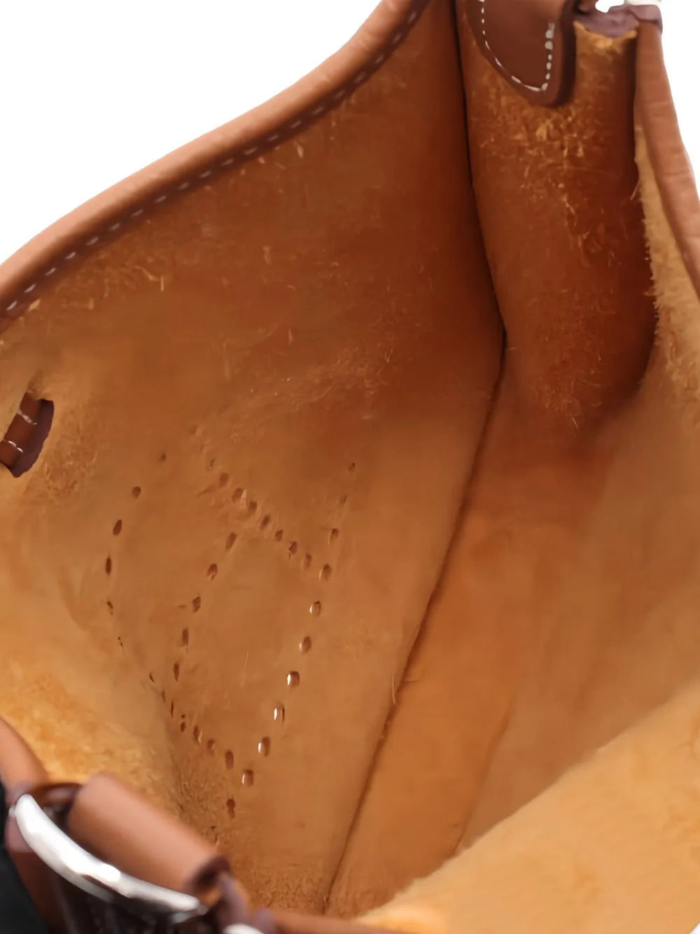 Hermes Pre Owned 2025 Evelyn Perforated Leather Shoulder Bag — Same as shown — Size One Size — Top View