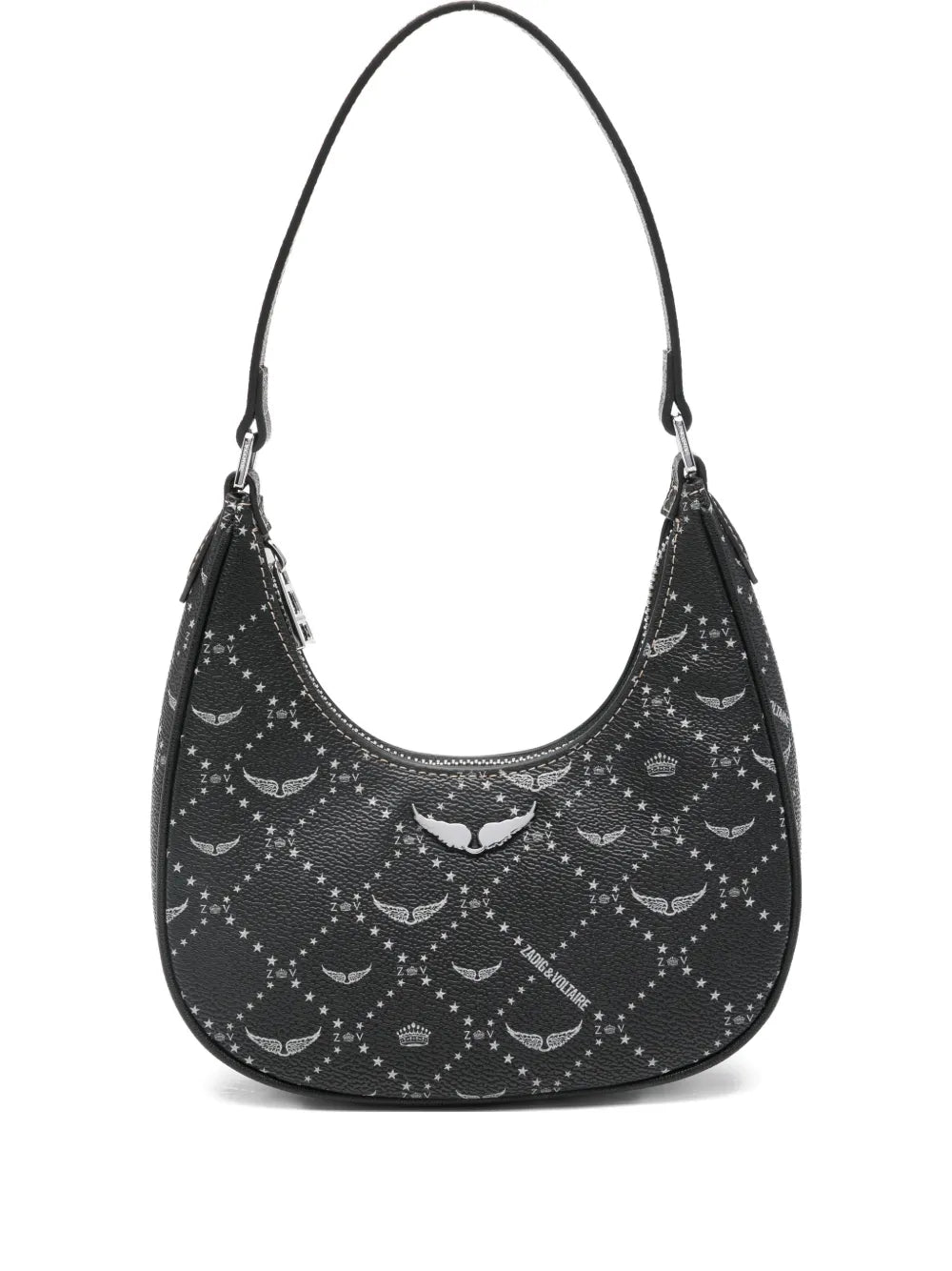 Zadigvoltaire Z Night Out Logo Graphic Shoulder Bag — Same as shown — Size One Size — Front View