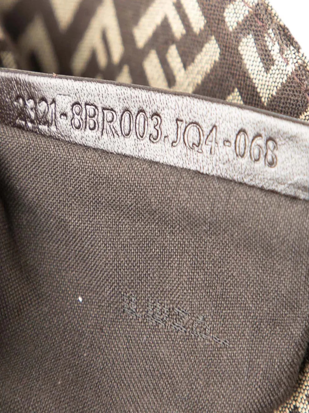 Fendi Pre Owned 2000 2010 Zucchino Canvas Double Flap Shoulder Bag — Same as shown — Size One Size — Top View