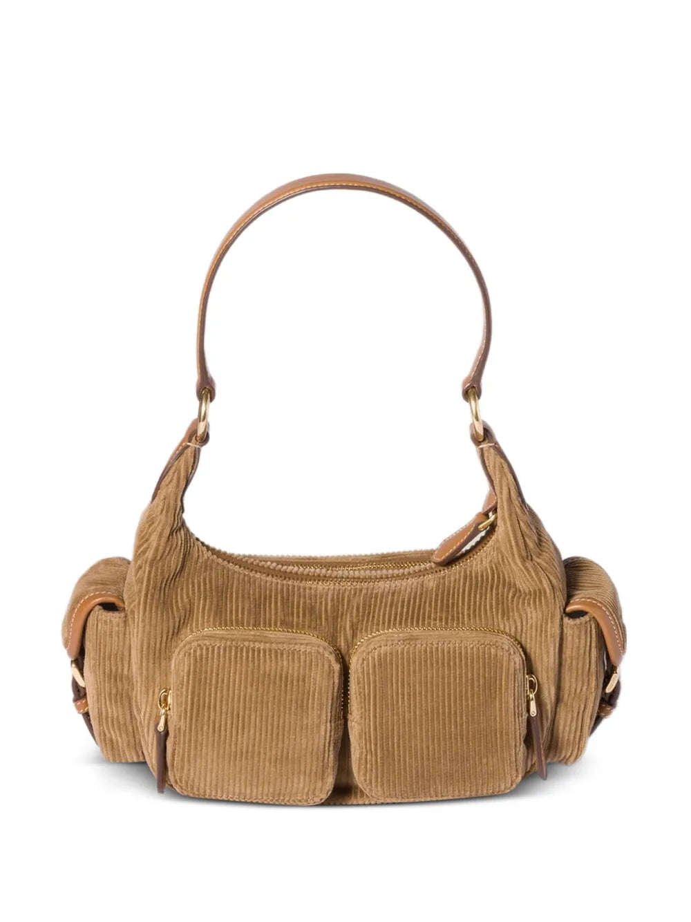 Miu Miu Corduroy Shoulder Bag — Same as shown — Size One Size — Front View