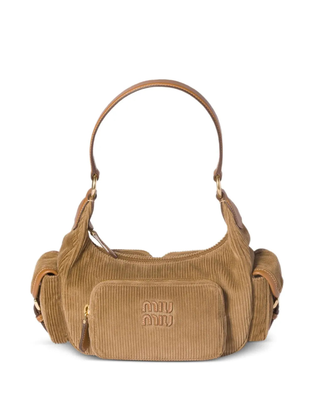 Miu Miu Corduroy Shoulder Bag — Same as shown — Size One Size — Side View