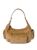 Miu Miu Pocket Corduroy Shoulder Bag — Same as shown — Size One Size — Front View