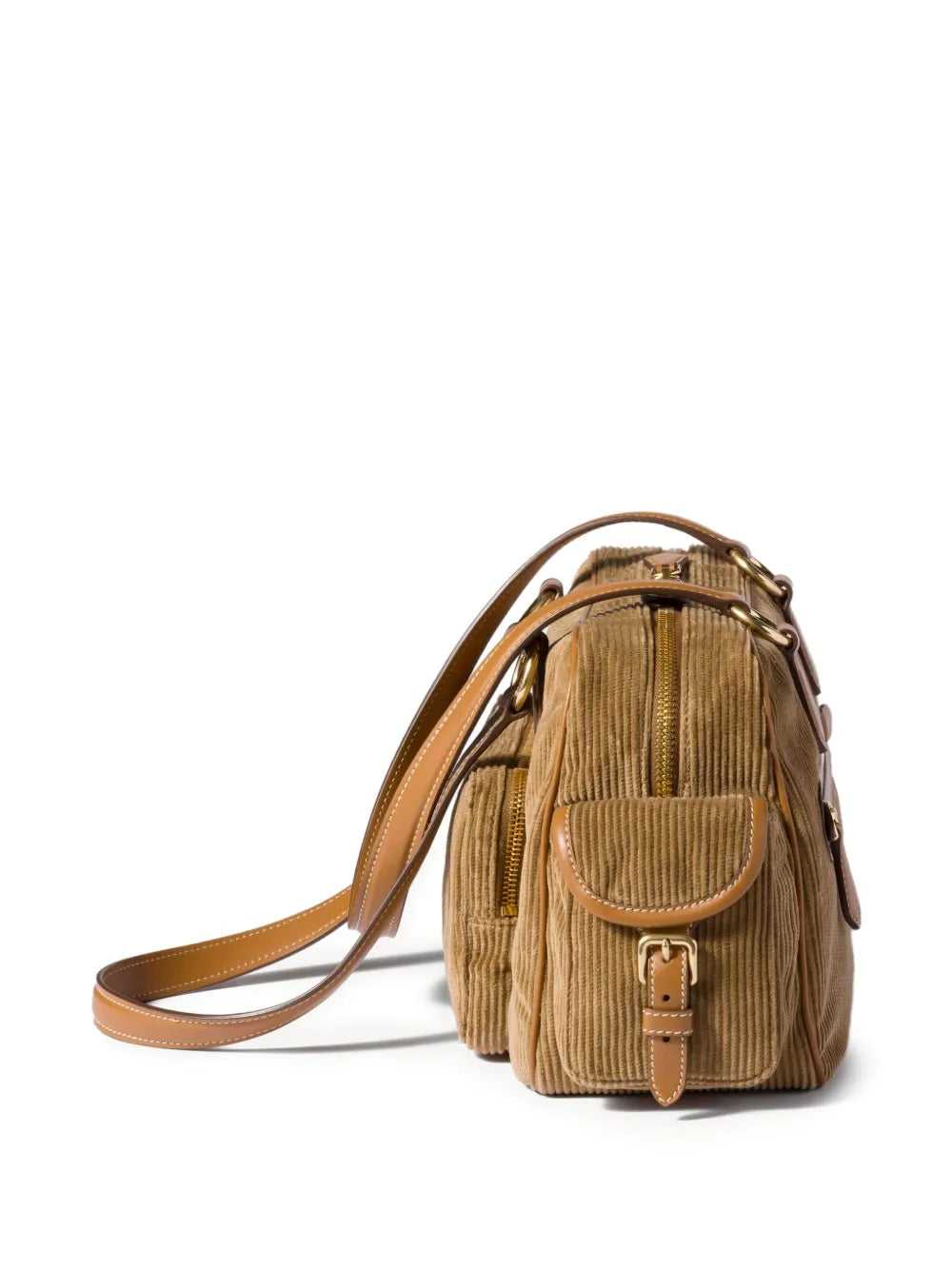 Miu Miu Pocket Corduroy Shoulder Bag — Same as shown — Size One Size — Detail View