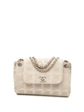 Chanel Pre Owned 2002 2003 Mini New Travel Line Nylon Accordion Flap Shoulder Bag — Same as shown — Size One Size — Front View