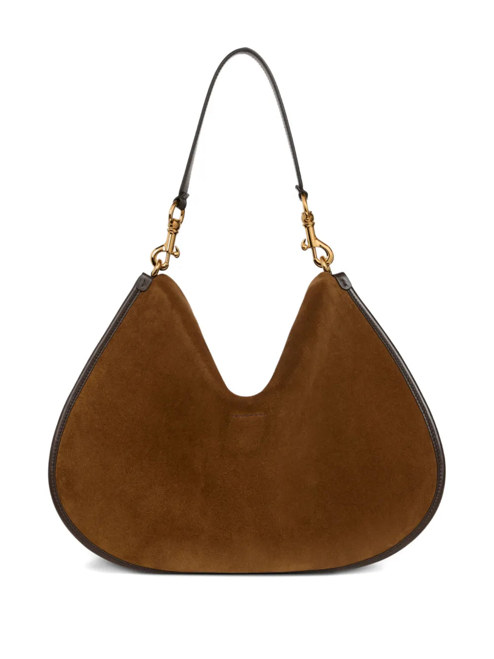 Etro Pony Embroidery Suede Maxi Shoulder Bag — Same as shown — Size One Size — Back View