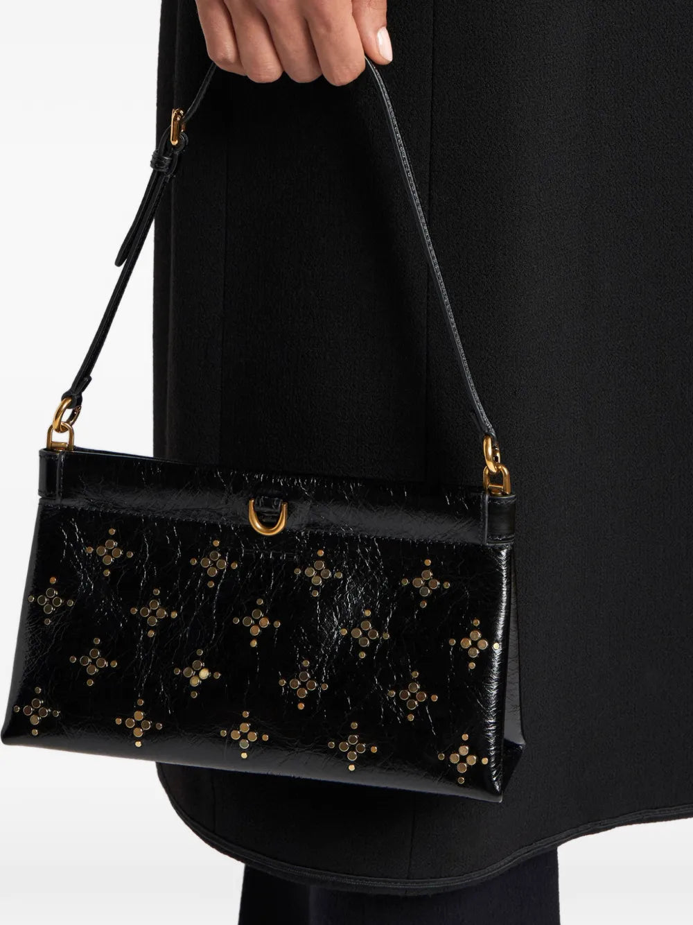 Etro Small Talk Studded Shoulder Bag — Same as shown — Size One Size — Side View