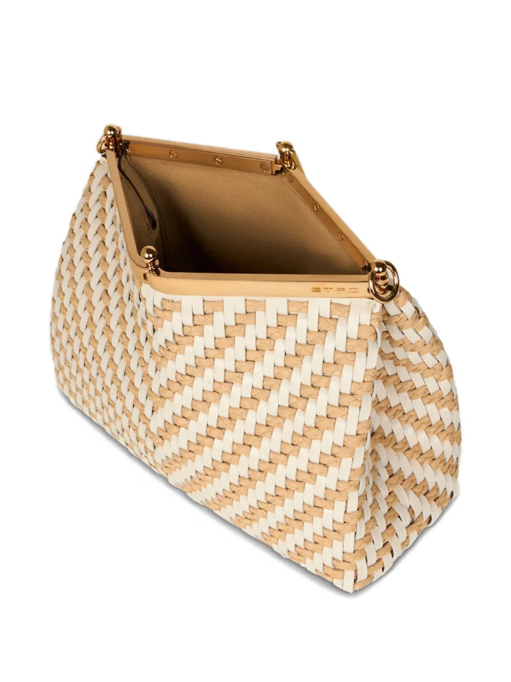 Etro Medium Vela Woven Leather Shoulder Bag — Same as shown — Size One Size — Back View