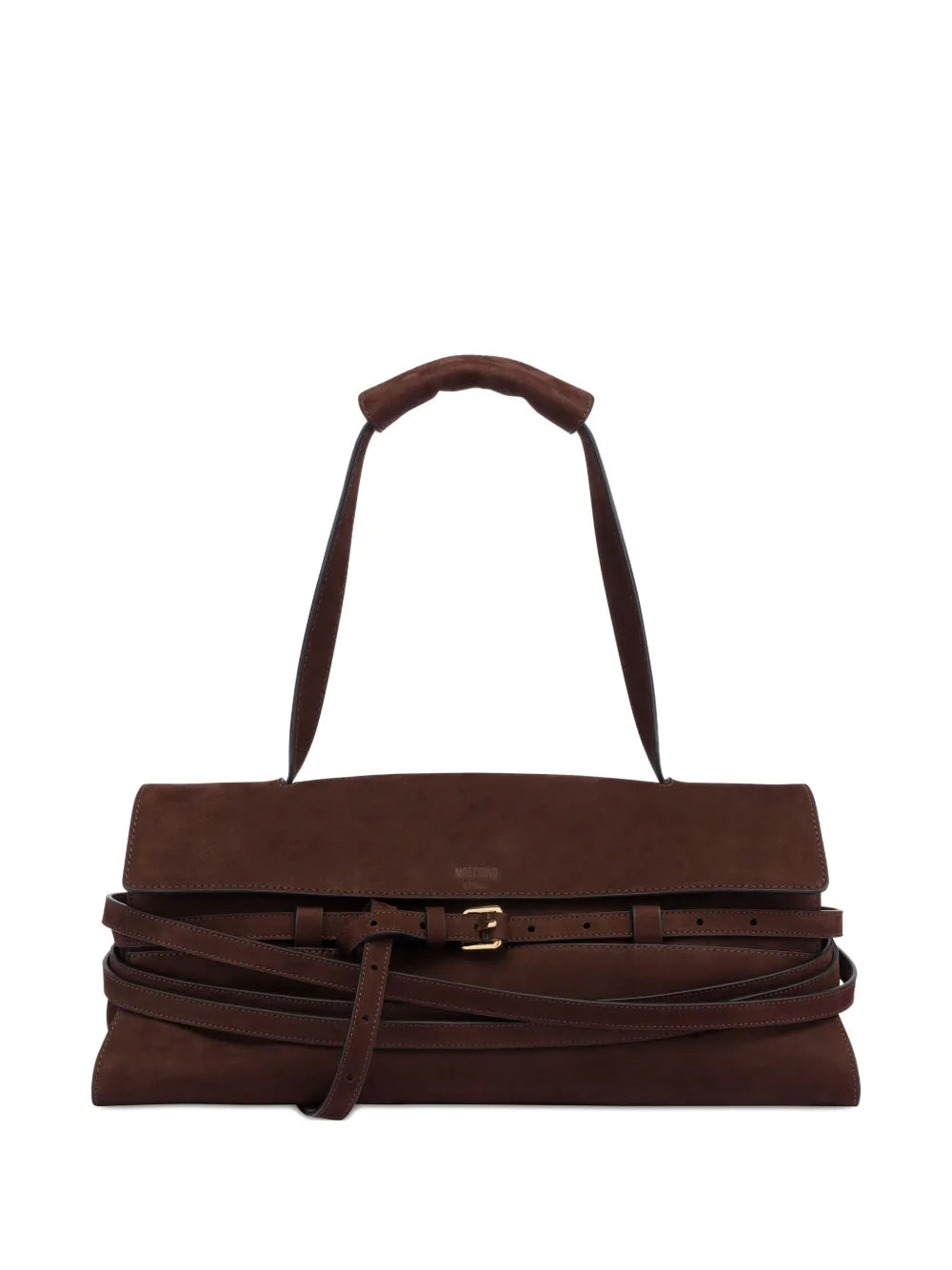 Moschino Medium Tie Me Shoulder Bag — Same as shown — Size One Size — Front View