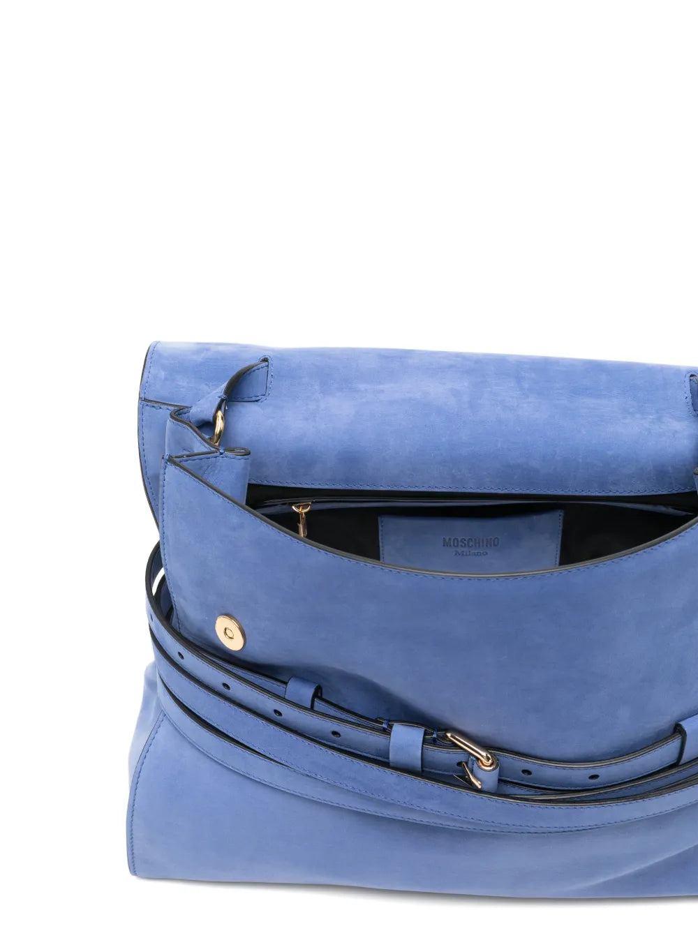 Moschino Logo Detail Buckle Shoulder Bag — Same as shown — Size One Size — Detail View
