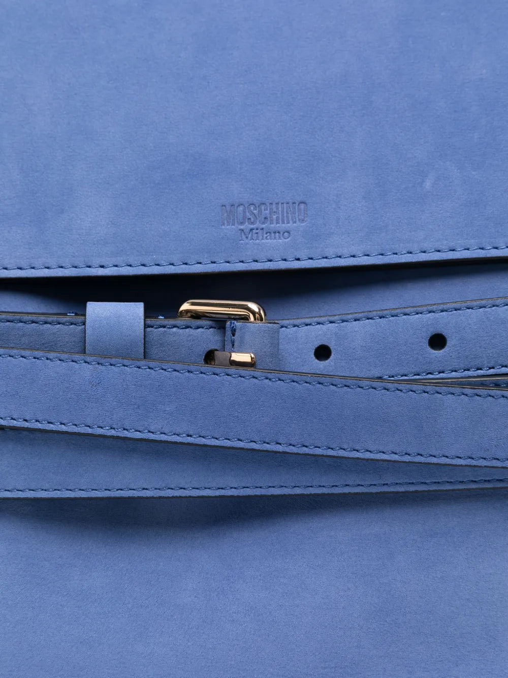 Moschino Logo Detail Buckle Shoulder Bag — Same as shown — Size One Size — Top View