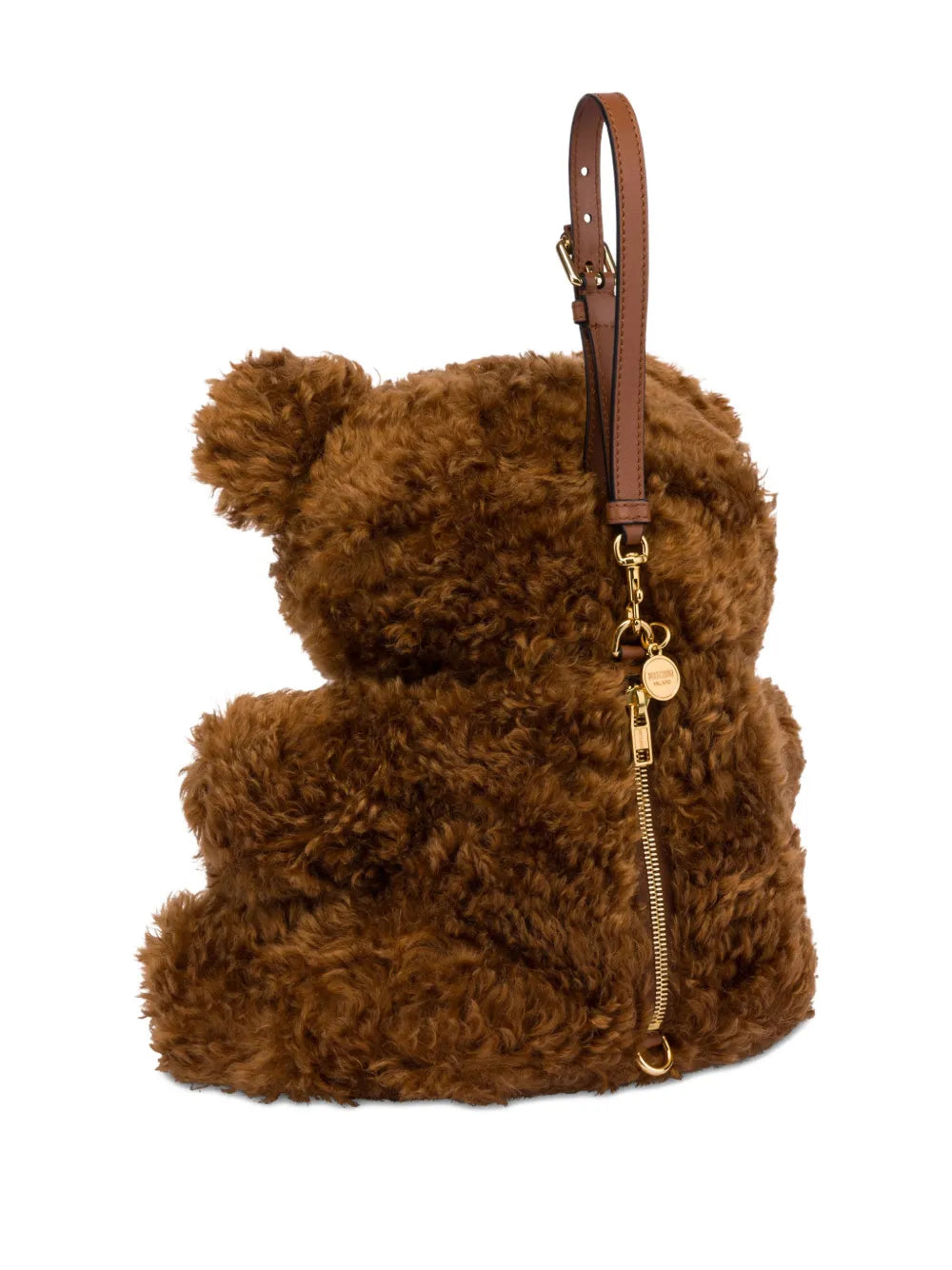 Moschino Teddy Zip Handbag — Same as shown — Size One Size — Side View