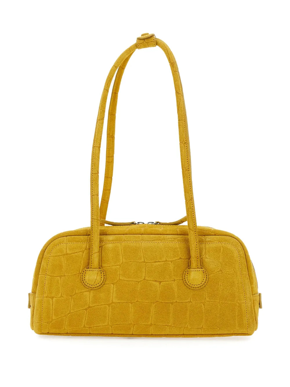 Marge Sherwood Boston Crocodile Embossed Shoulder Bag — Same as shown — Size One Size — Side View