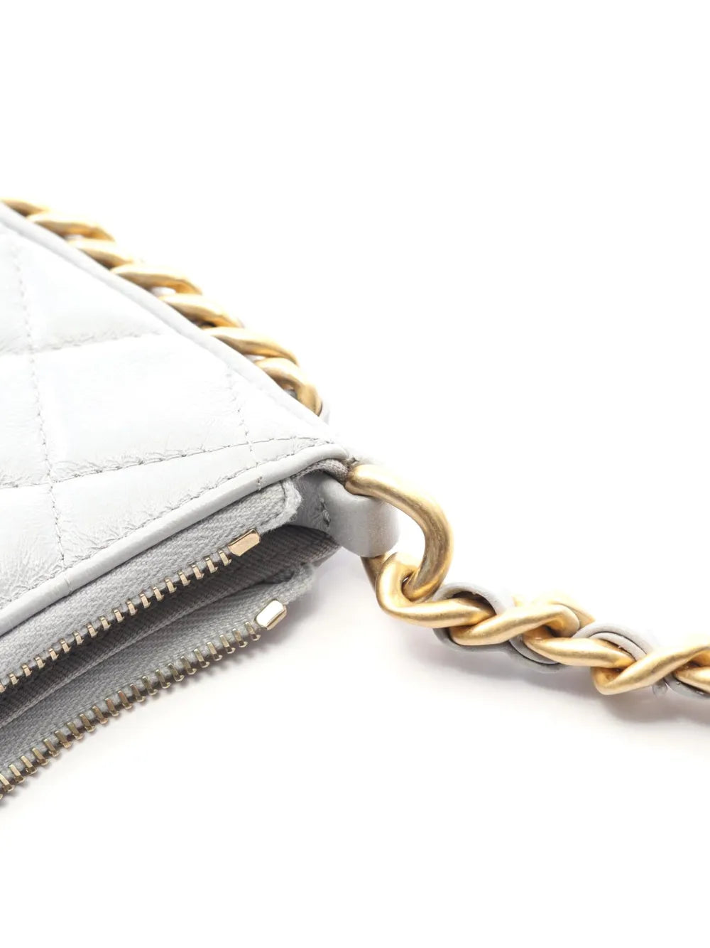 Chanel Pre Owned 2021 2025 Cc Quilted Lambskin Chain Around Hobo Shoulder Bag — Same as shown — Size One Size — Side View