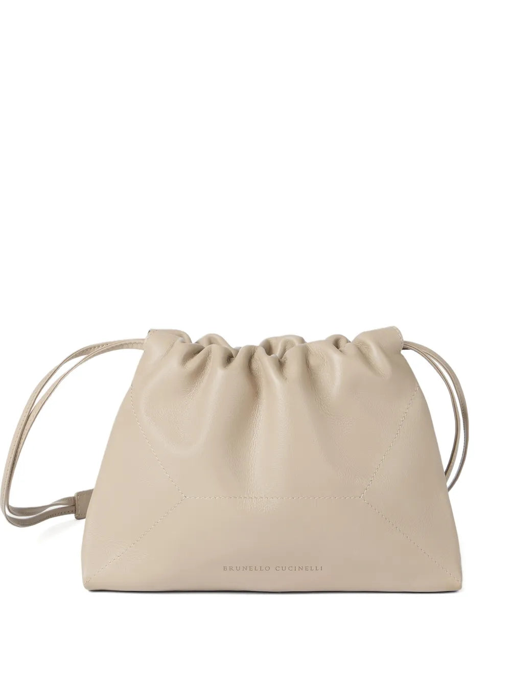 Brunello Cucinelli Bc Duo Monili Detail Leather Shoulder Bag — Same as shown — Size One Size — Front View