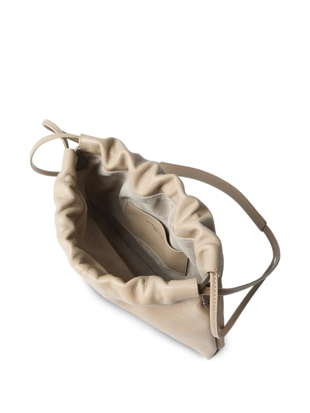 Brunello Cucinelli Bc Duo Monili Detail Leather Shoulder Bag — Same as shown — Size One Size — Detail View