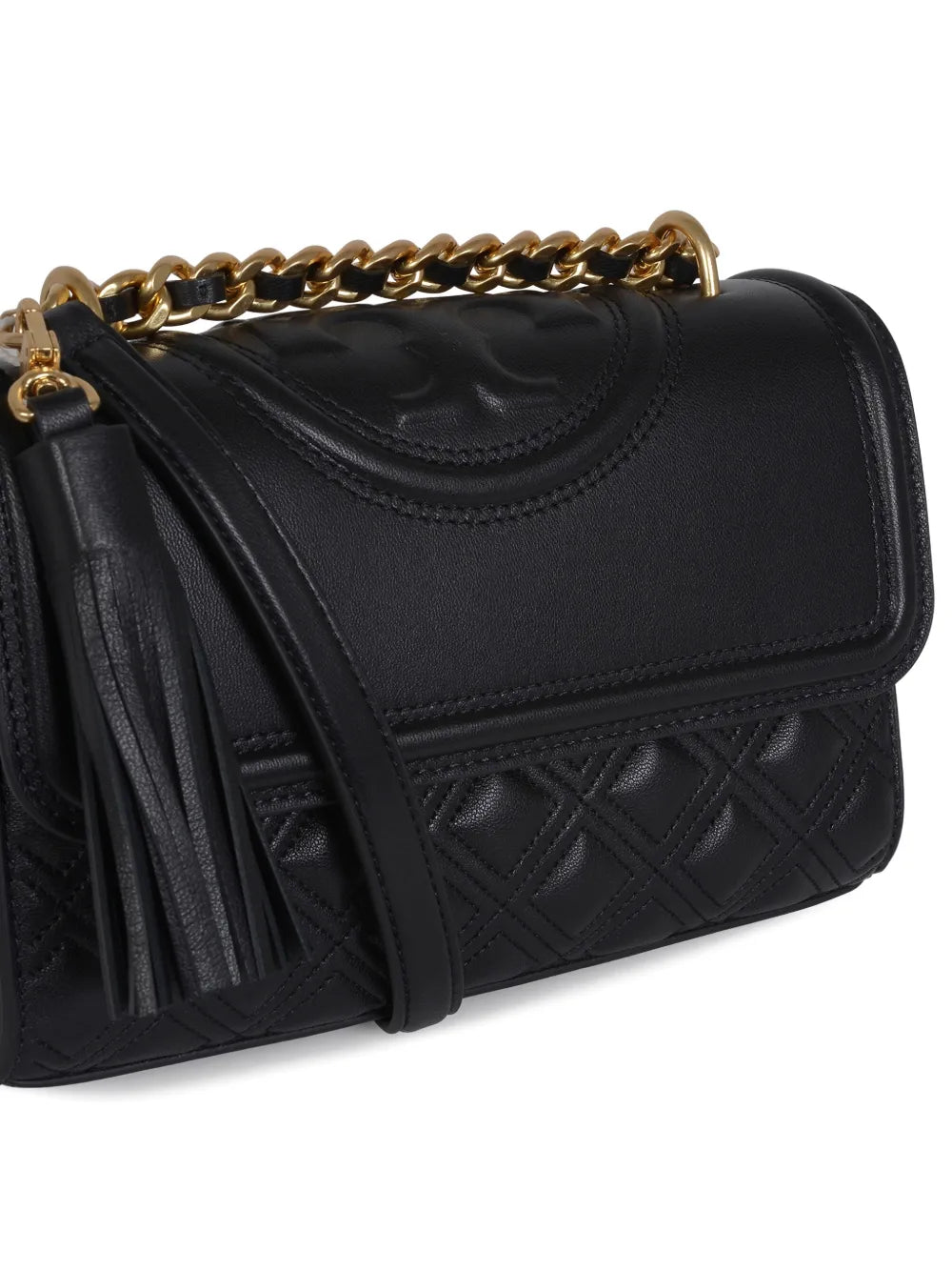 Tory Burch Quilted Tassel Detail Shoulder Bag — Same as shown — Size One Size — Top View
