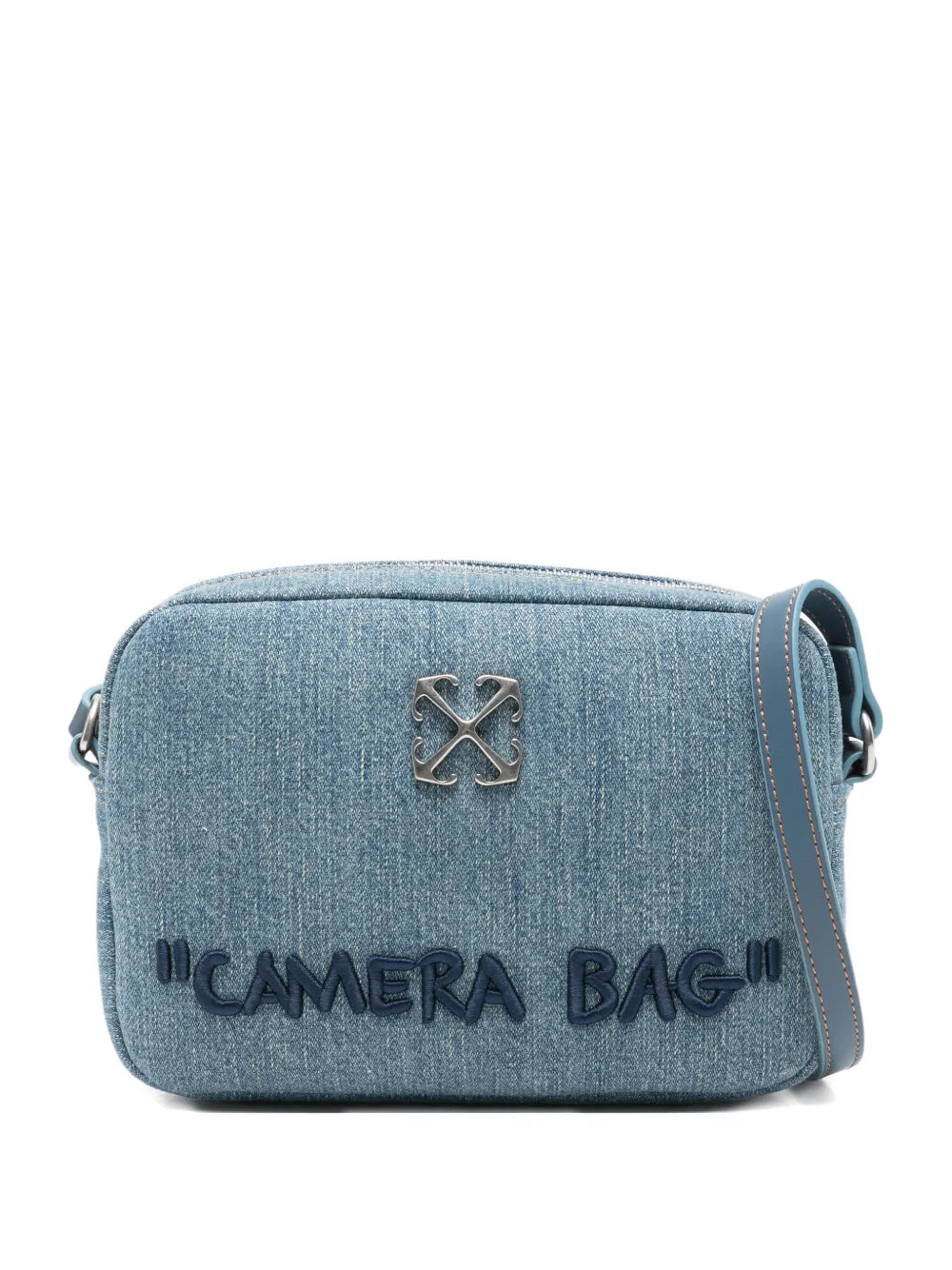 Off White Jitney Camera Logo Plaque Cross Body Bag — Same as shown — Size One Size — Front View
