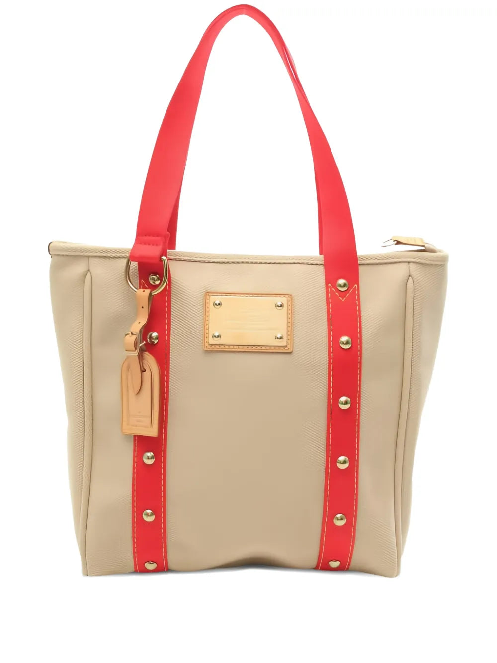 Louis Vuitton Pre Owned 2005 Hippopotamus Mm Studded Detail Shoulder Bag — Same as shown — Size One Size — Front View