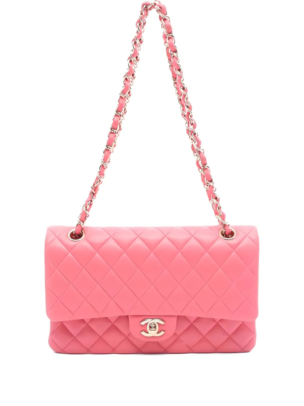 Chanel Pre Owned 2020 2021 Double Flap Shoulder Bag — Same as shown — Size One Size — Front View