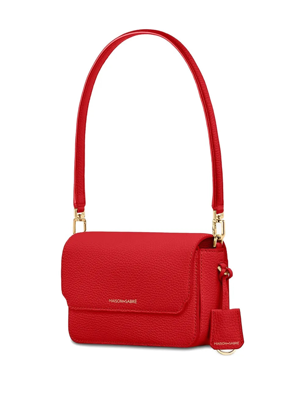 Maison De Sabre Leather Flap Shoulder Bag — Same as shown — Size One Size — Top View