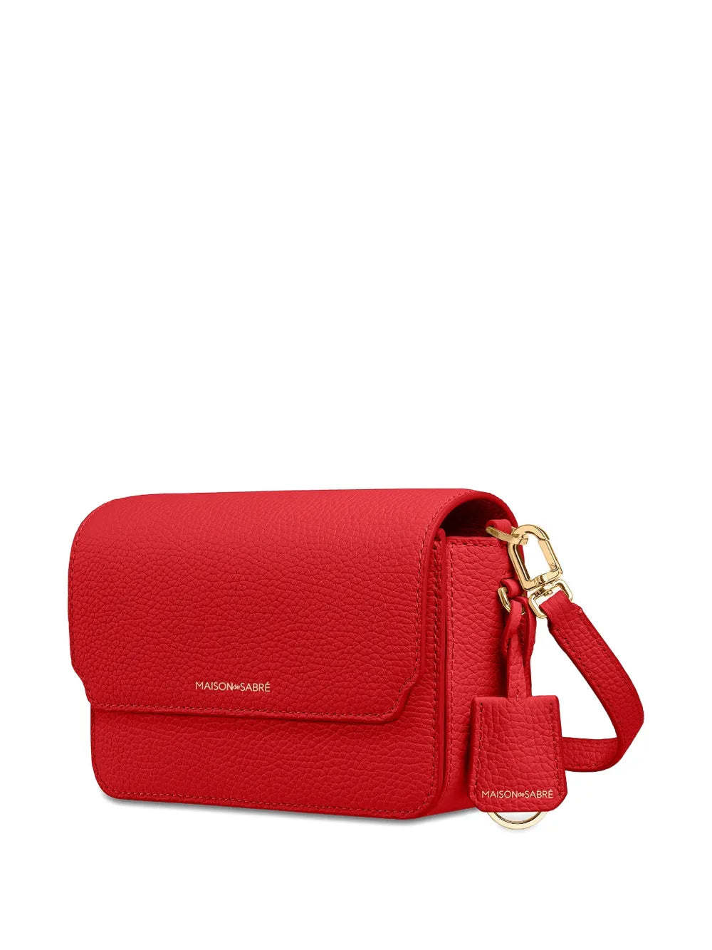 Maison De Sabre Leather Flap Shoulder Bag — Same as shown — Size One Size — Back View