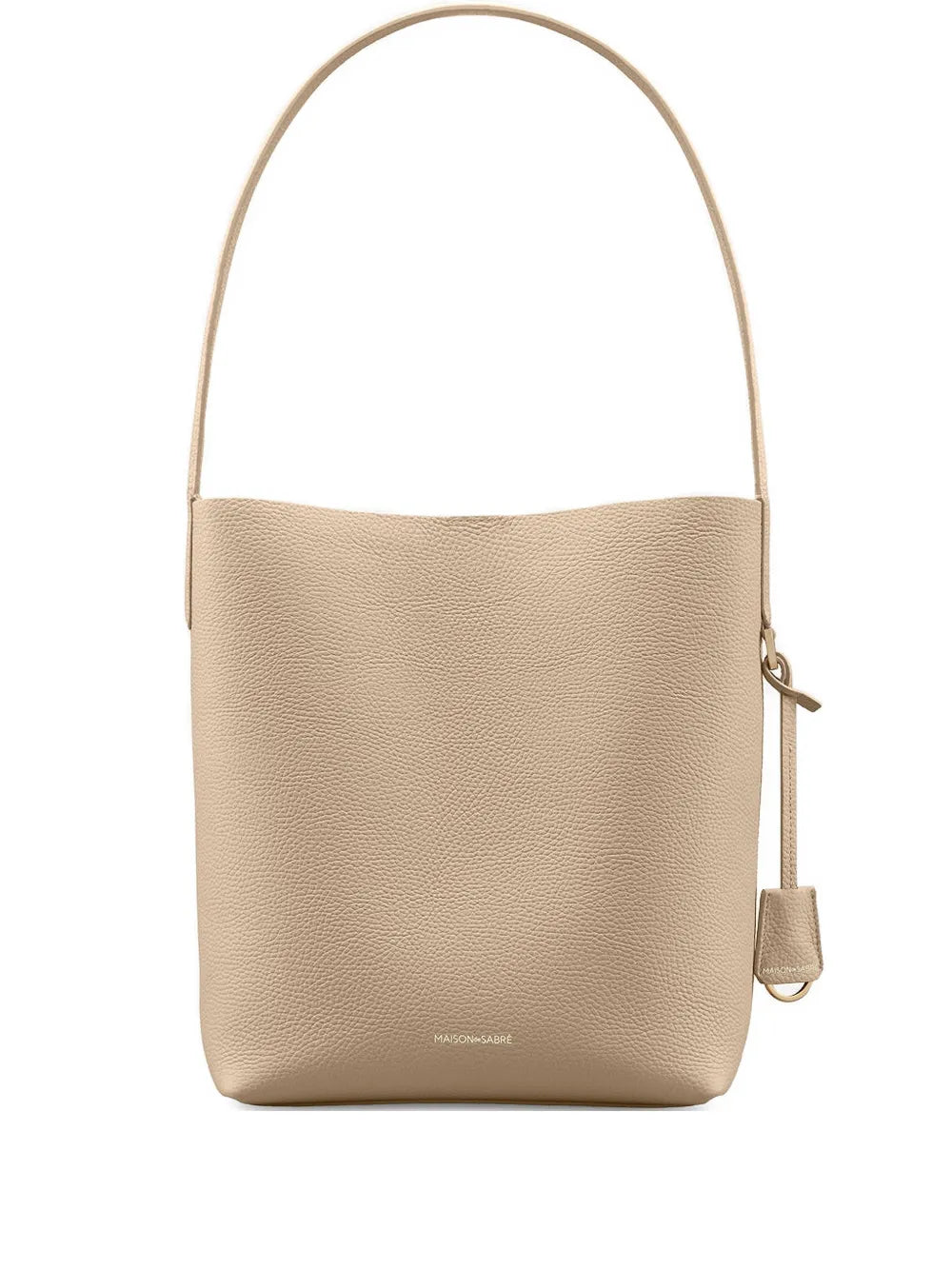 Maison De Sabre Leather Bucket Soft Tote — Same as shown — Size One Size — Front View