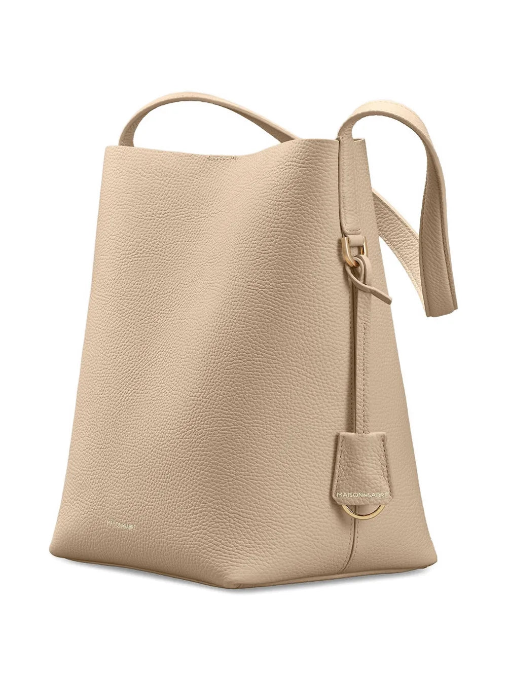 Maison De Sabre Leather Bucket Soft Tote — Same as shown — Size One Size — Top View