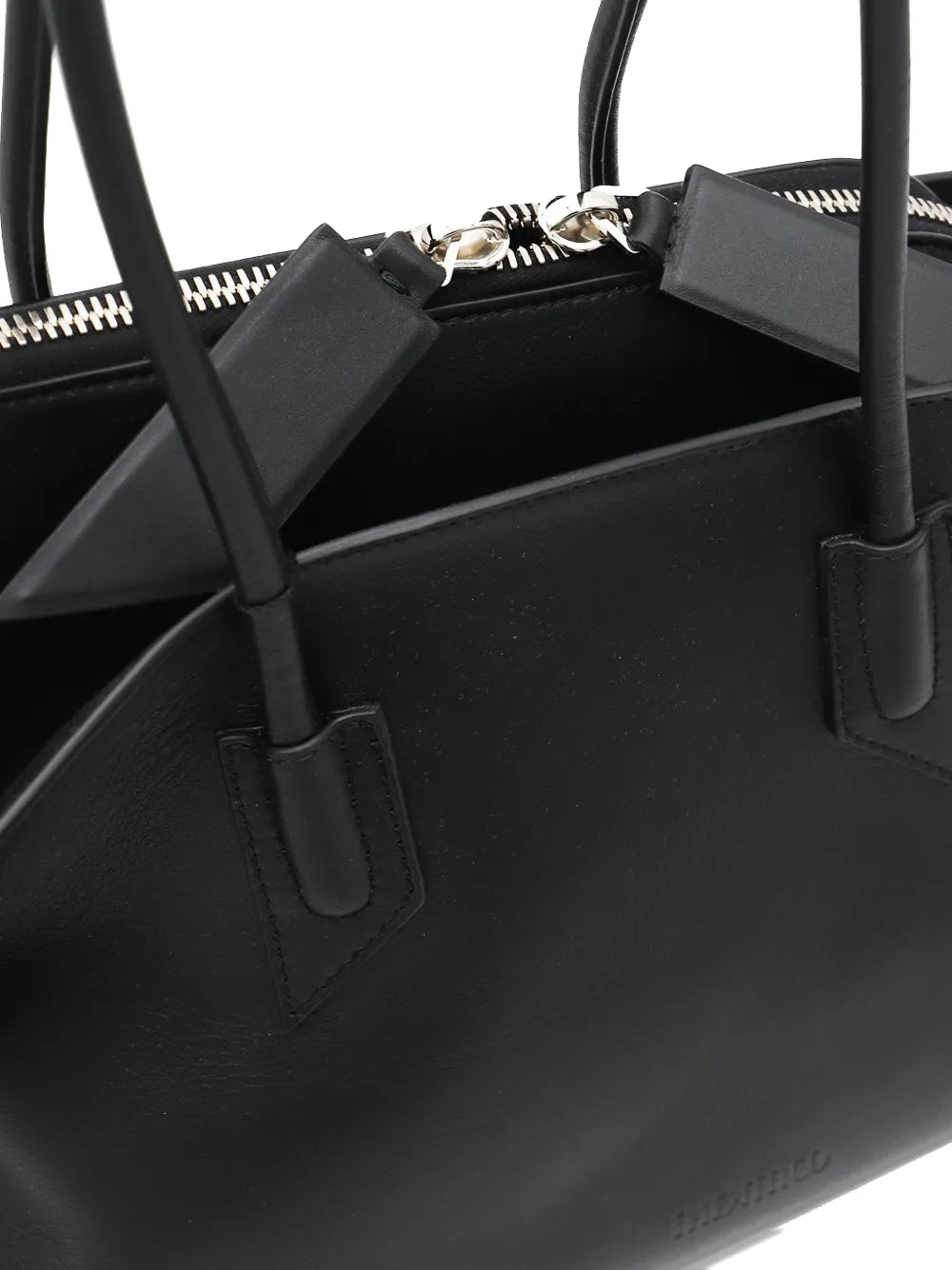 The Attico Medium La Passeggiata Leather Shoulder Bag — Same as shown — Size One Size — Top View