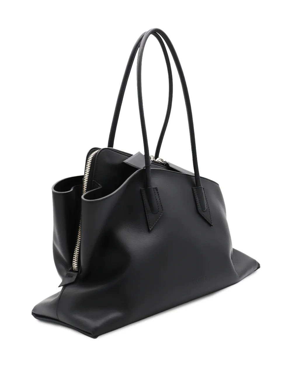 The Attico Medium La Passeggiata Leather Shoulder Bag — Same as shown — Size One Size — Back View