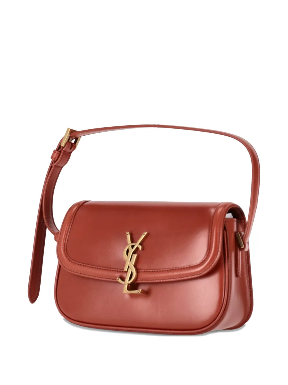 Saint Laurent Mini Solferino Leather Shoulder Bag — Same as shown — Size One Size — Back View