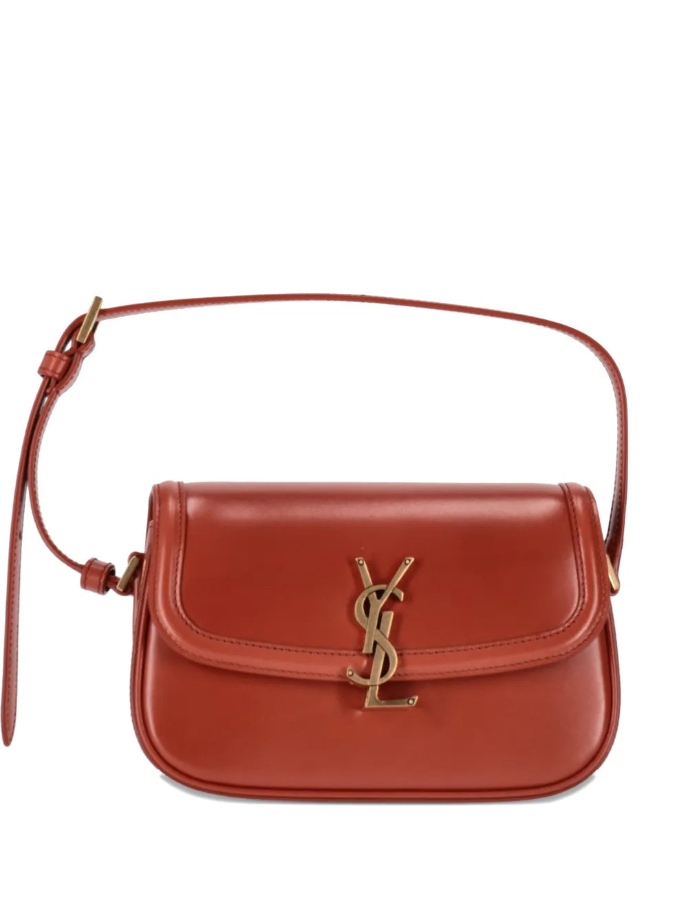 Saint Laurent Mini Solferino Leather Shoulder Bag — Same as shown — Size One Size — Front View