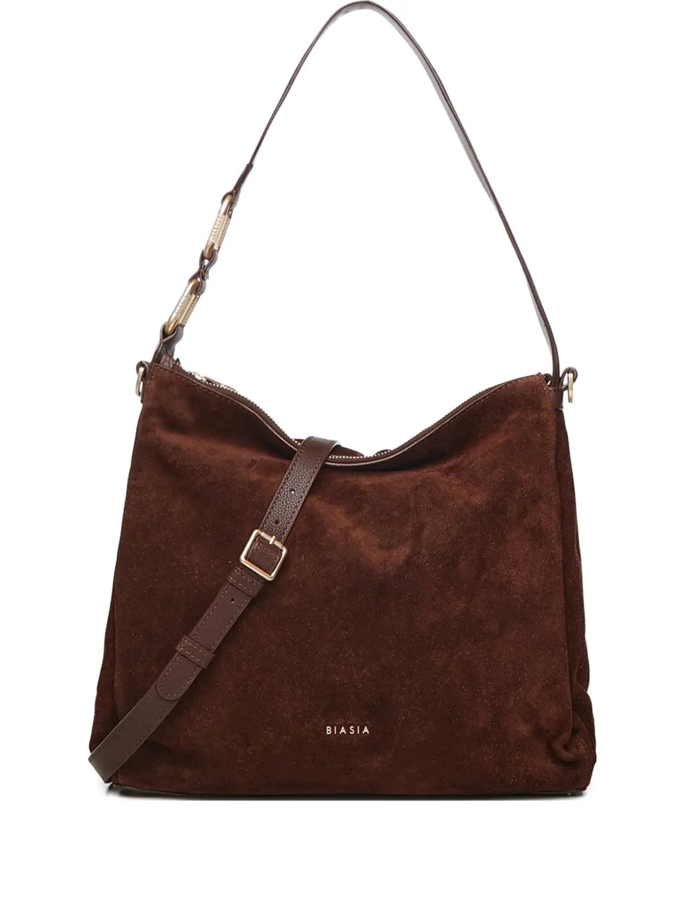 Biasia Suede Shoulder Bag — Same as shown — Size One Size — Front View