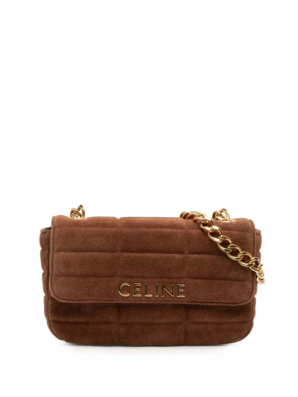 Celine Pre Owned 2023 Suede Monochrome Shoulder Bag — Same as shown — Size One Size — Front View