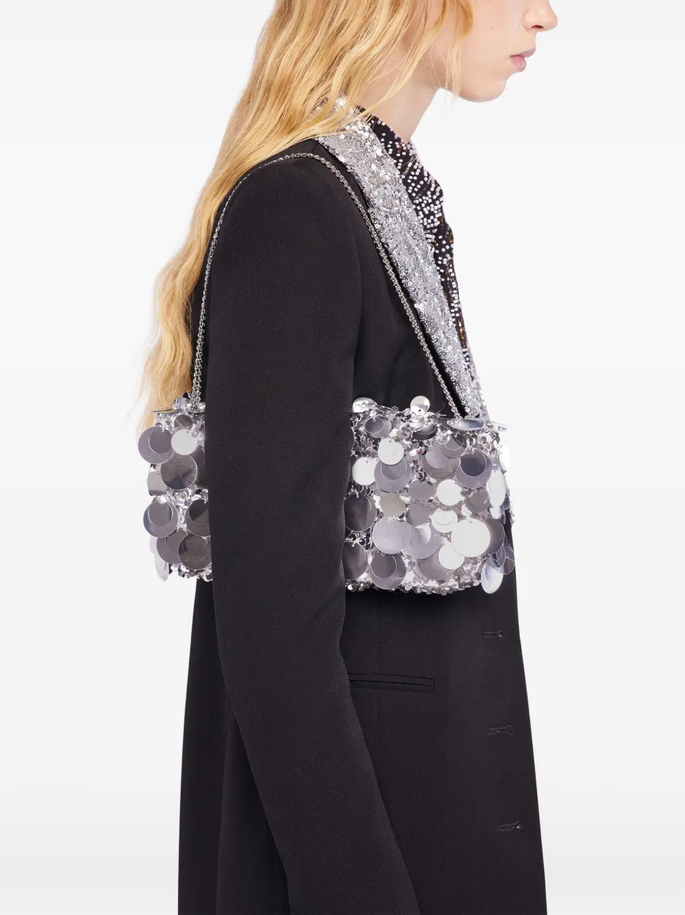 Rabanne Sequin Shoulder Bag — Same as shown — Size One Size — Side View