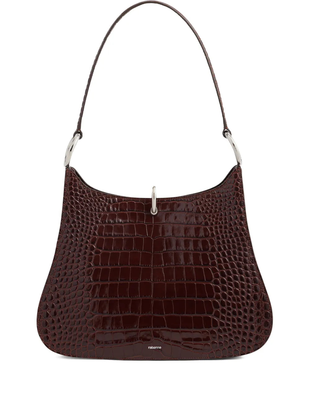Rabanne Ring Embossed Leather Shoulder Bag — Same as shown — Size One Size — Front View