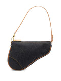 Christian Dior Pre Owned 2001 Mini Denim Saddle Pochette Shoulder Bag — Same as shown — Size One Size — Front View