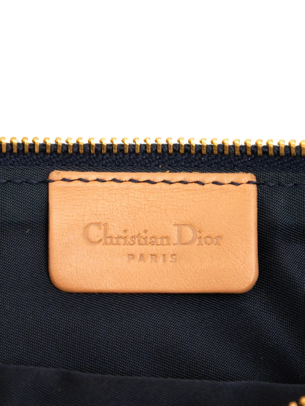 Christian Dior Pre Owned 2001 Mini Denim Saddle Pochette Shoulder Bag — Same as shown — Size One Size — Detail View