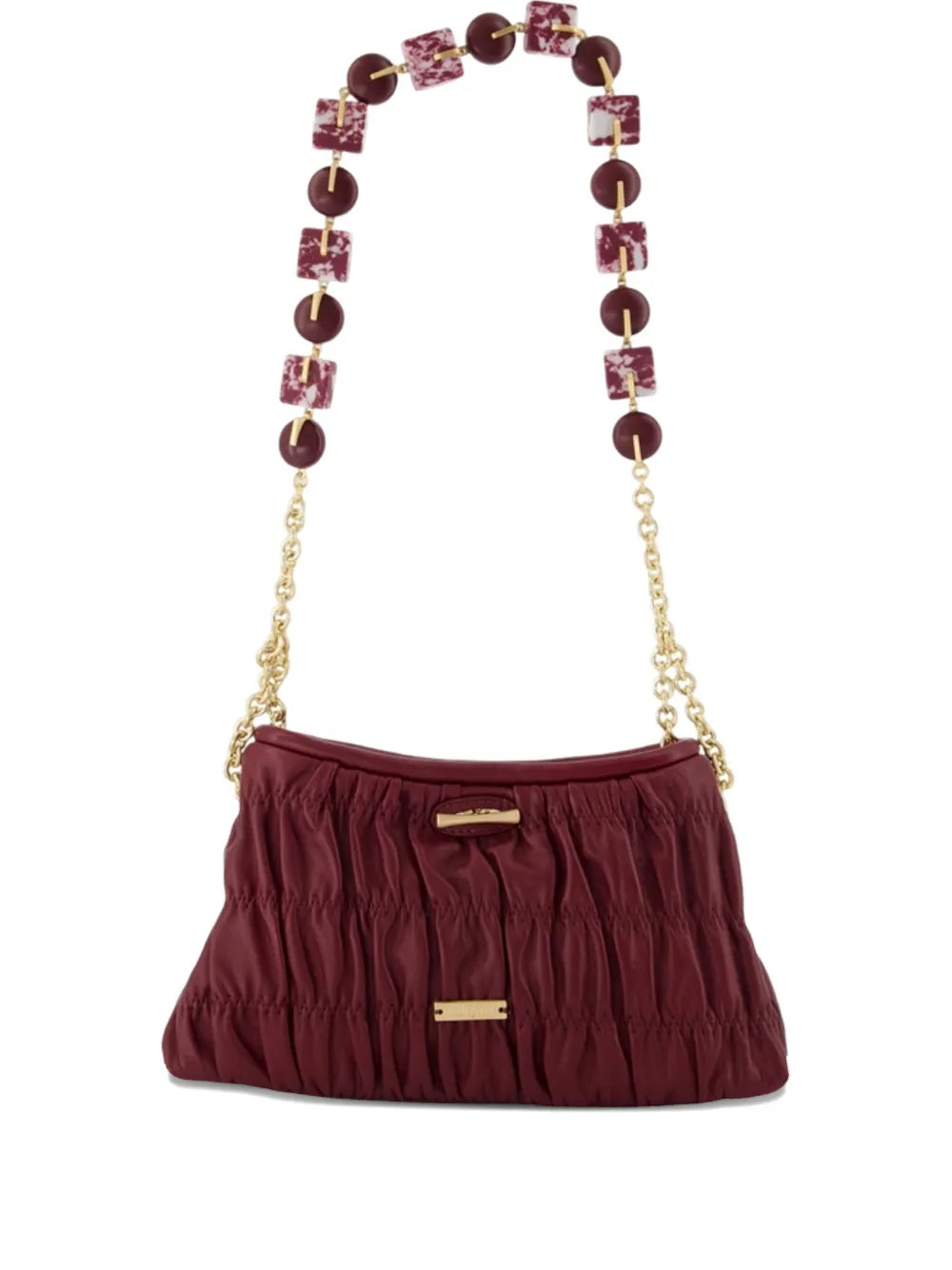 Cult Gaia Mini Kiraz Leather Shoulder Bag — Same as shown — Size One Size — Front View
