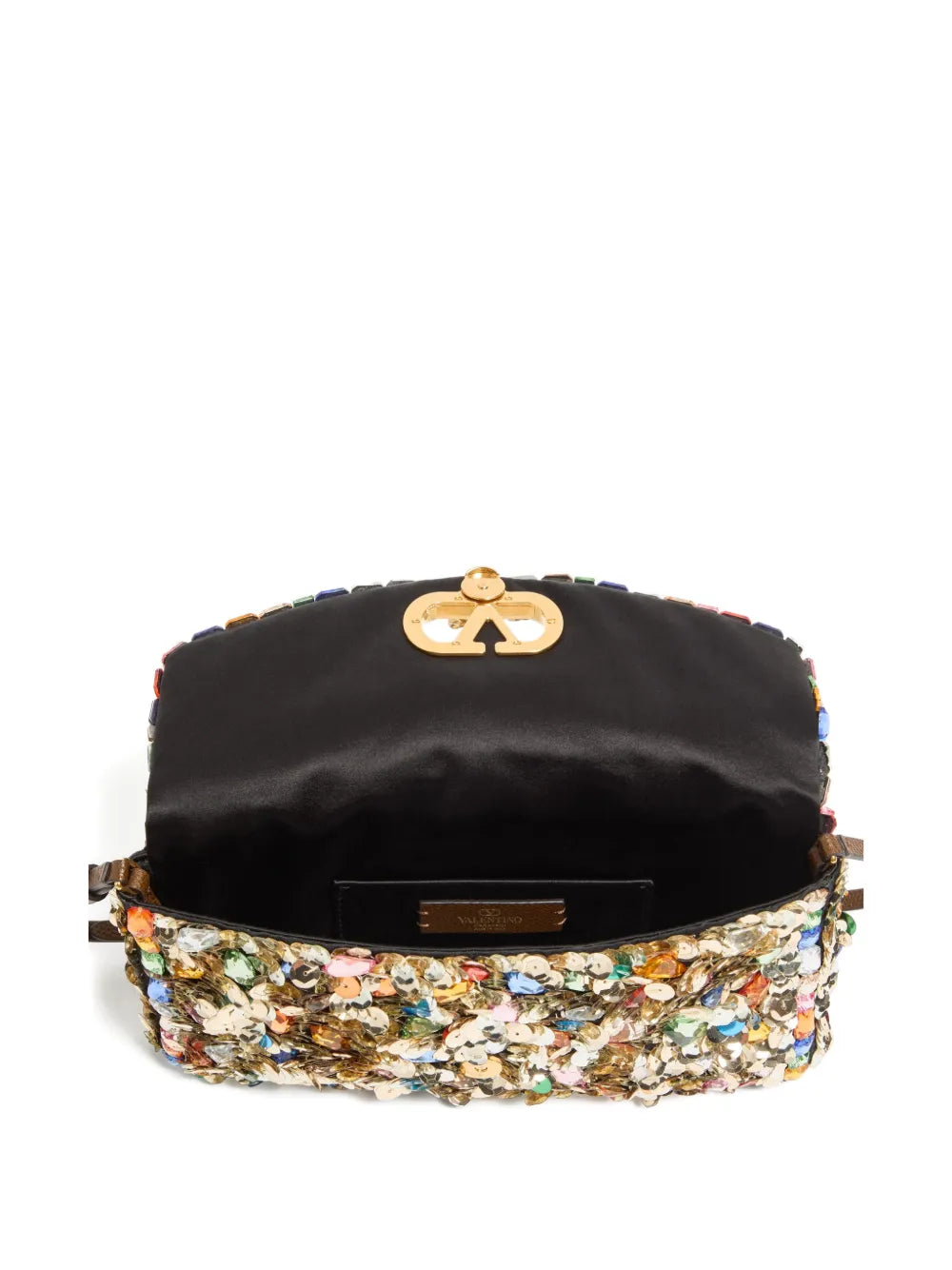 Valentino Garavani Devain Sequin Shoulder Bag — Same as shown — Size One Size — Detail View