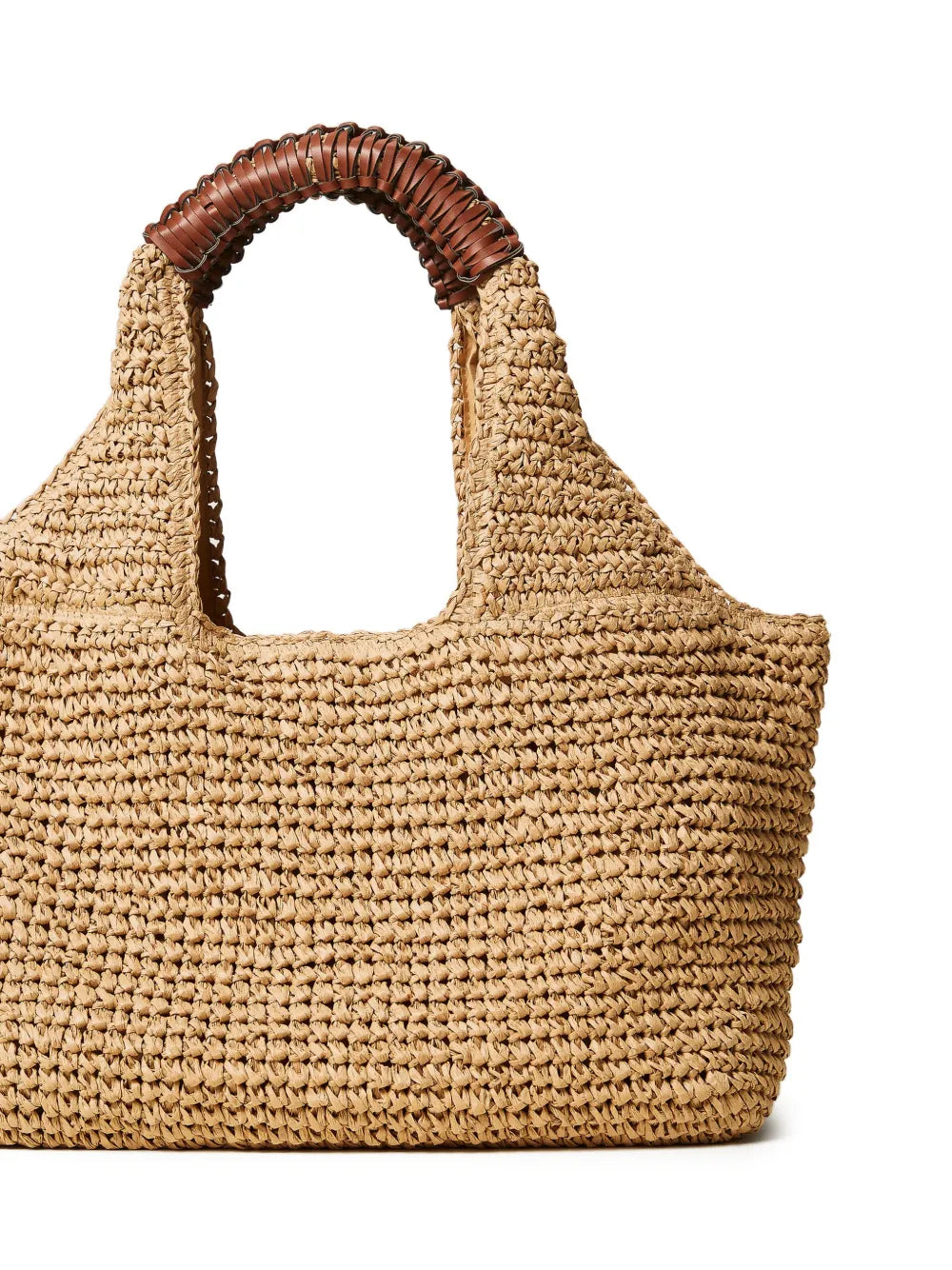 Twinset Woven Effect Logo Plaque Shoulder Bag — Same as shown — Size One Size — Back View