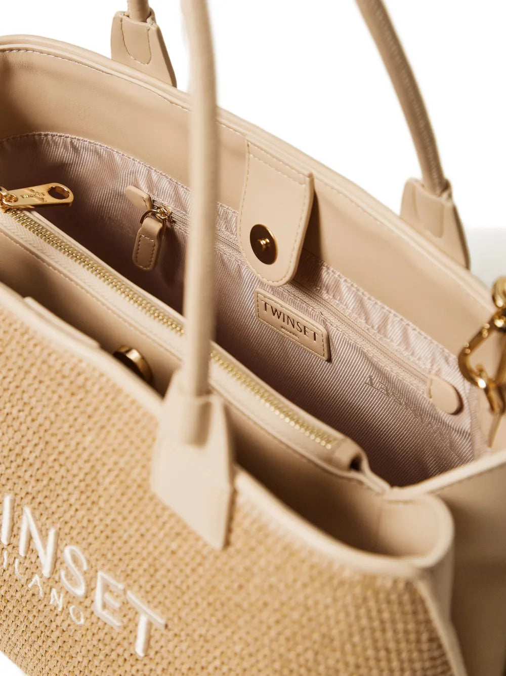 Twinset Woven Tote Bag — Same as shown — Size One Size — Top View