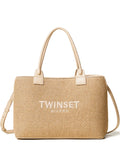 Twinset Woven Tote Bag — Same as shown — Size One Size — Front View
