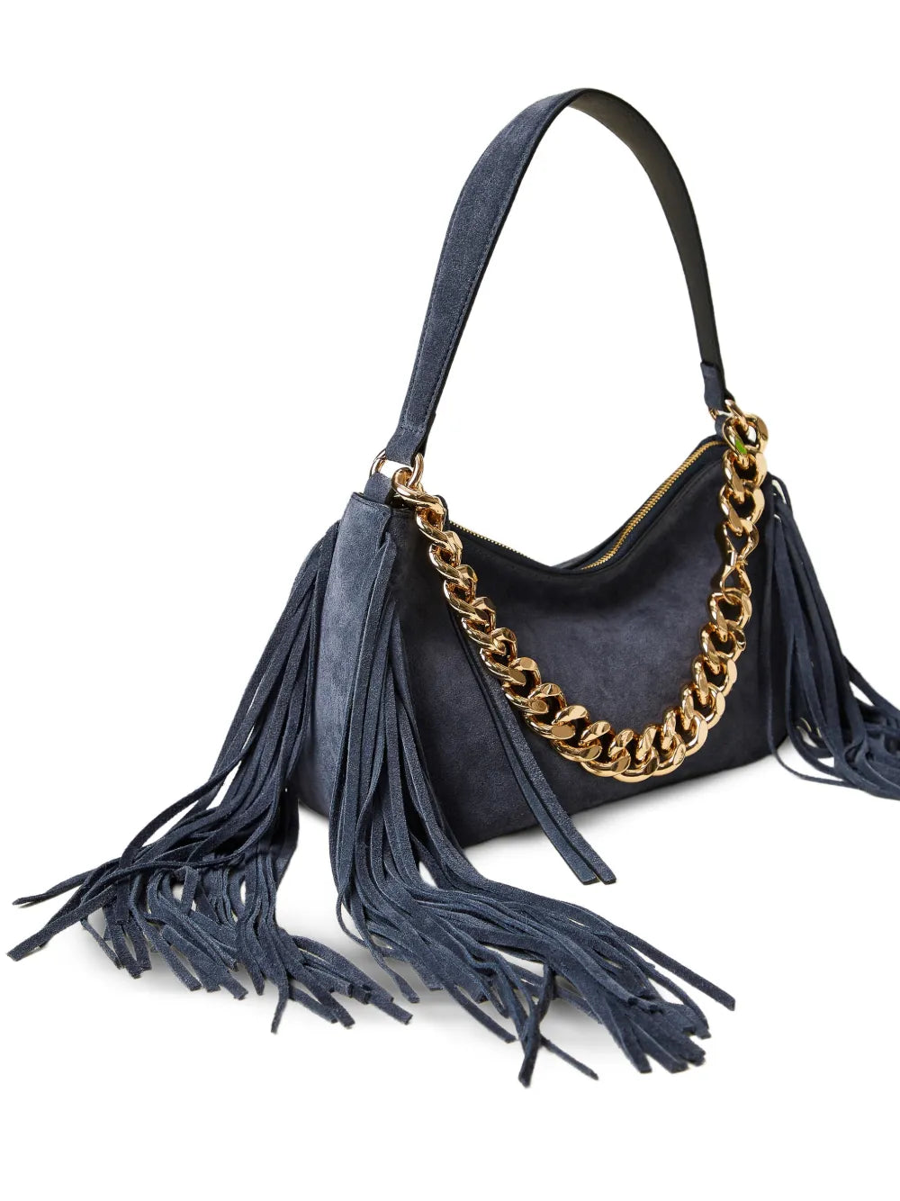 Twinset Liliane Fringed Chain Strap Shoulder Bag — Same as shown — Size One Size — Side View